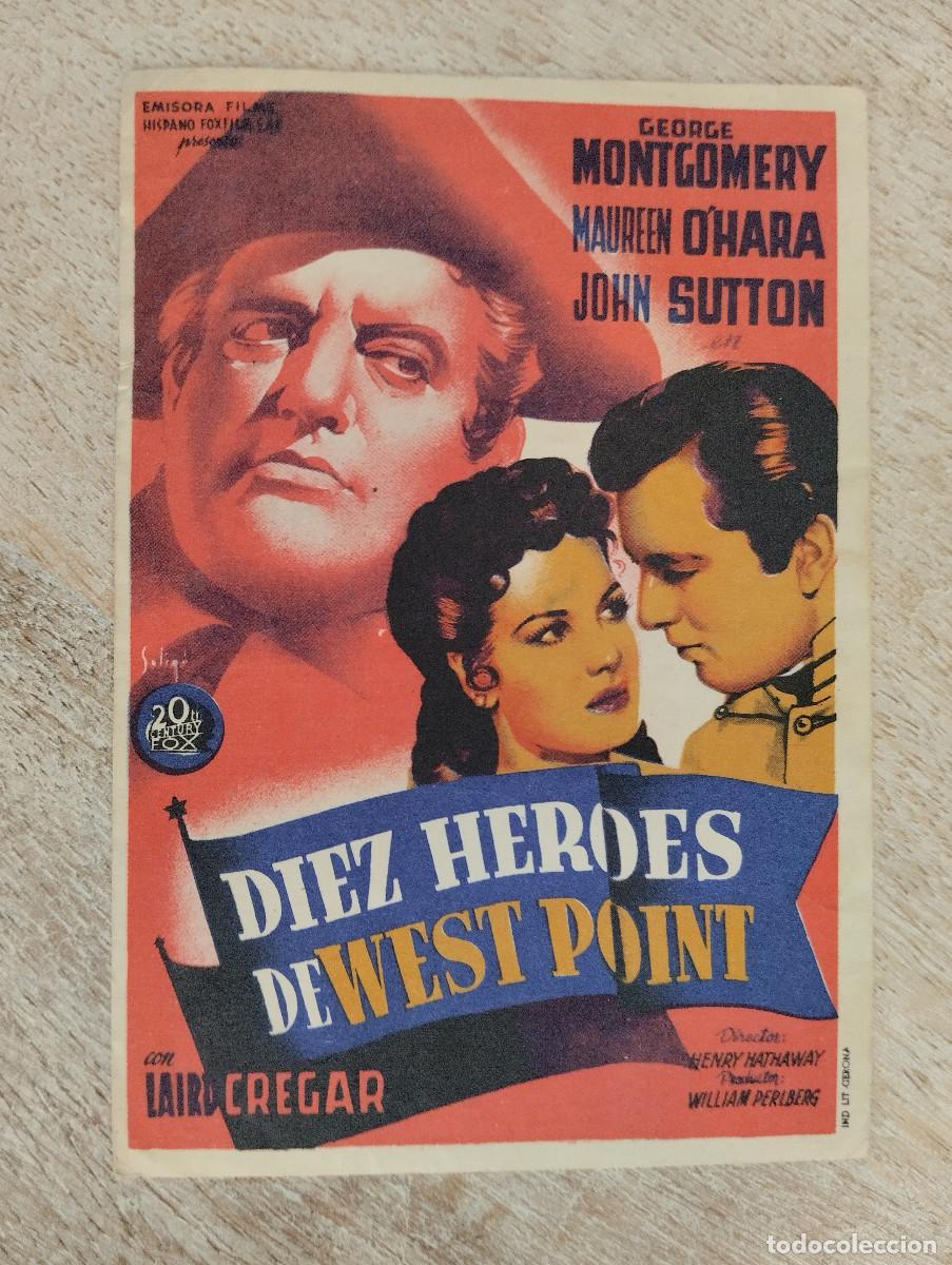 Foglietti di film di film antichi di cinema: KST - PROGRAMA CINE DIEZ HEROES DE WEST POINT CINE IMPERIO