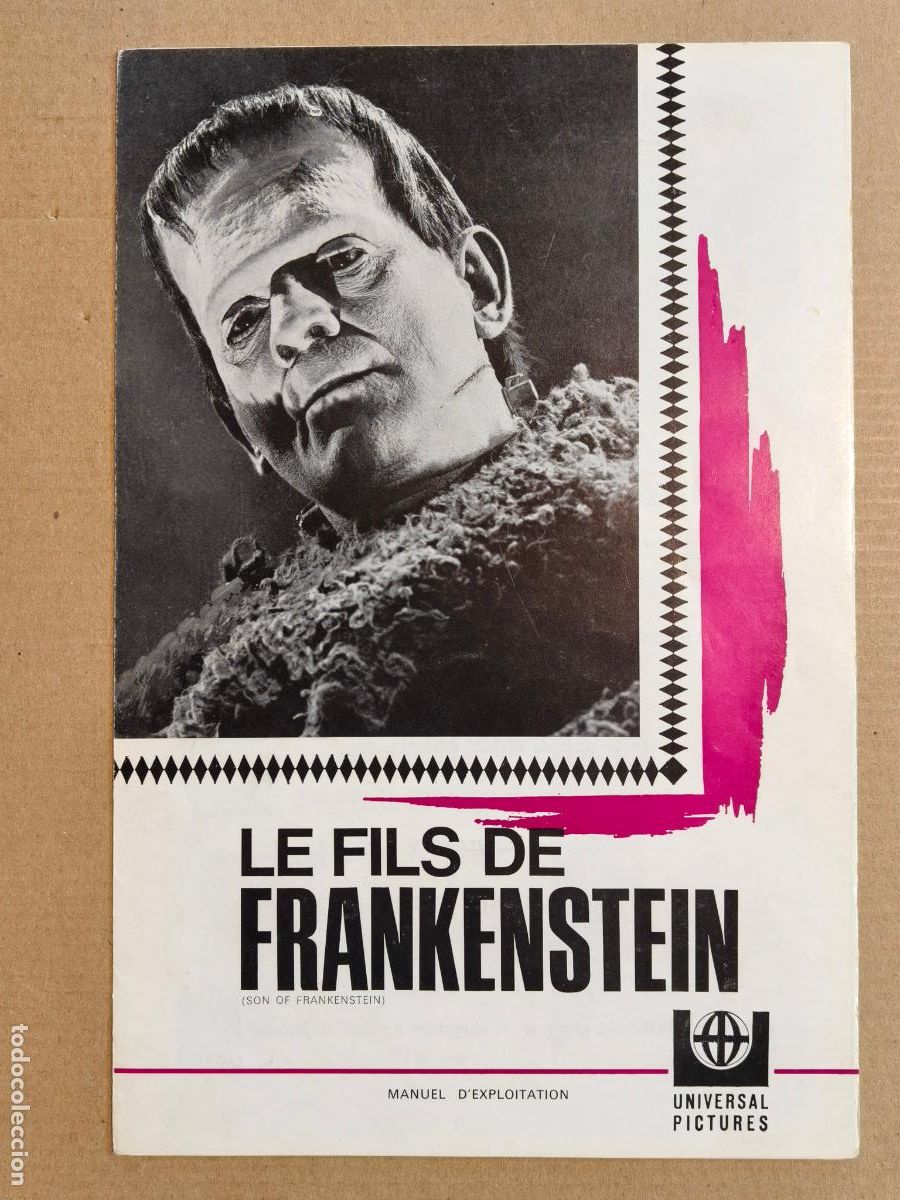 Folhetos de m&atilde;o de filmes antigos de cinema: LES FILS DE FRANKENSTEIN GUIA DE CINE FRANCESA