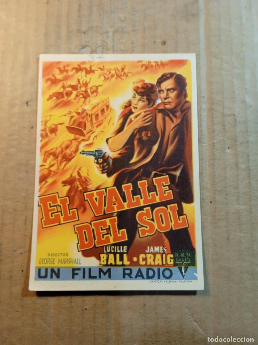 Folhetos de m&atilde;o de filmes antigos de cinema: FOLLETO DE MANO SIN PUBLICIDAD EL VALLE DEL SOL