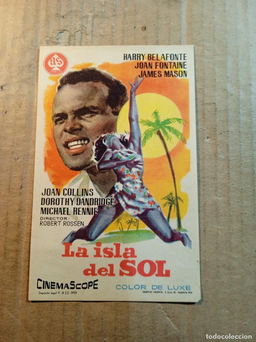 Cine: FOLLETO DE MANO SIN PUBLICIDAD LA ISLA DEL SOL