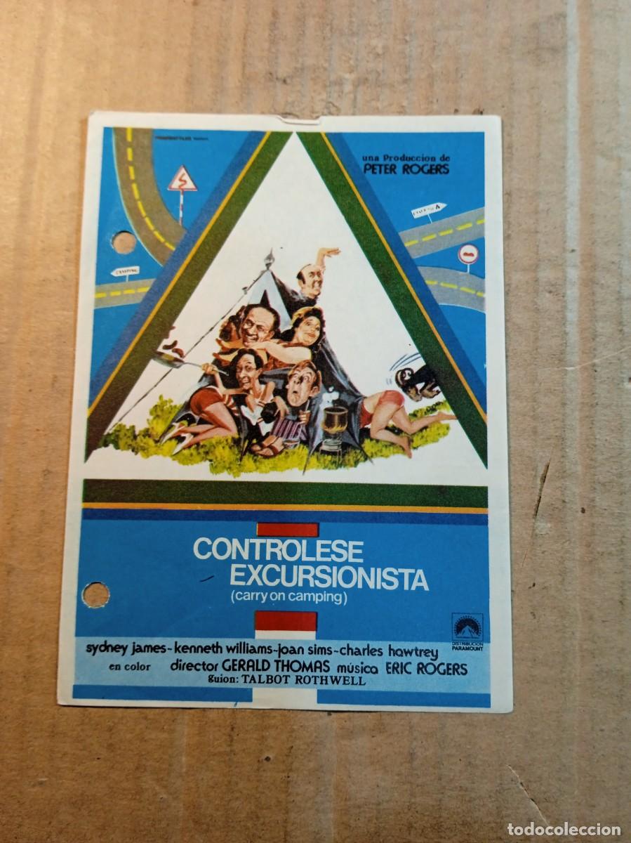  Flyers Publicitaires de films Anciens: FOLLETO DE MANO SIN PUBLCIDAD CONTROLESE EXCURSIONISTA