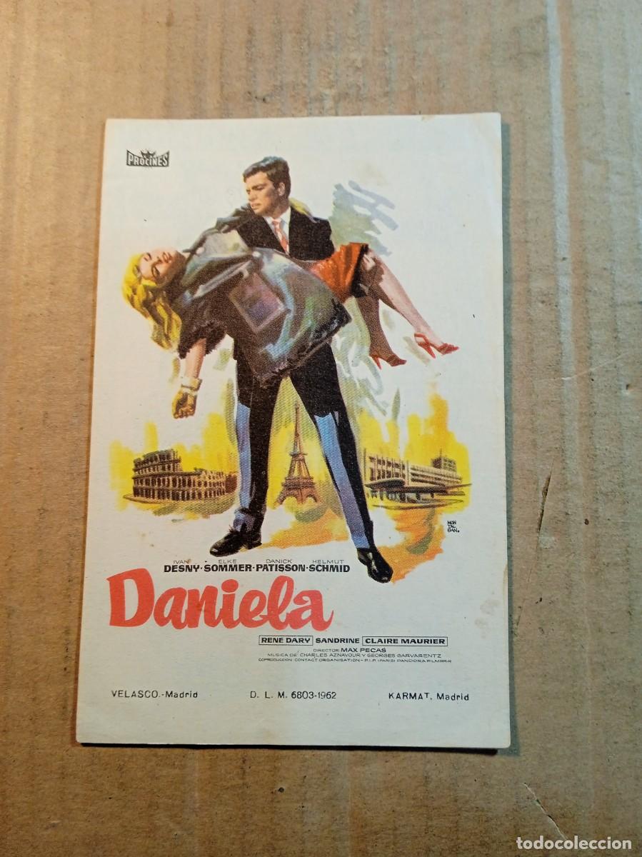 Cine: FOLLETO DE MANO SIN PUBLCIDAD DANIELA - Foto 1