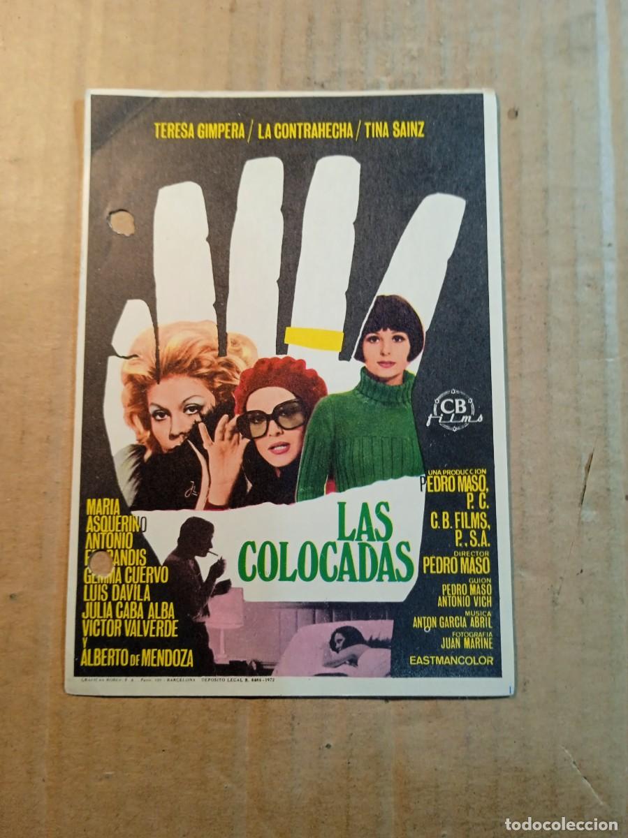 Flyers Publicitaires de films Anciens: FOLLETO DE MANO SIN PUBLCIDAD LAS COLOCADAS