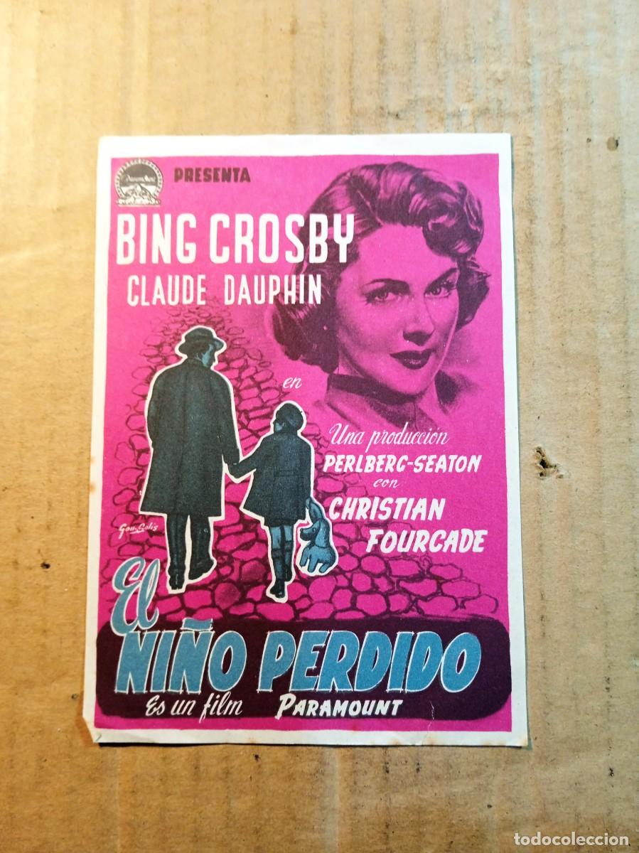  Flyers Publicitaires de films Anciens: FOLLETO DE MANO SIN PUBLCIDAD EL NI&Ntilde;O PERDIDO