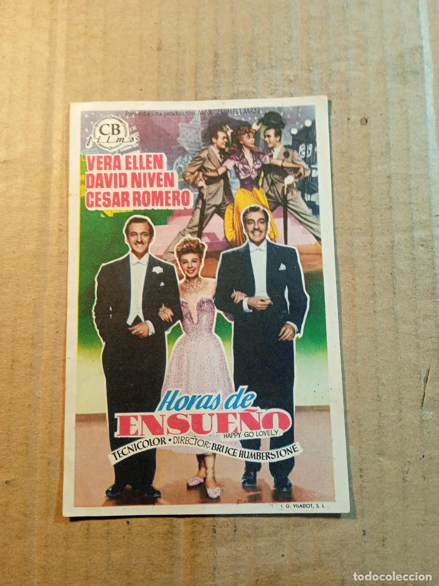 Kino: FOLLETO DE MANO SIN PUBLCIDAD HORAS DE ENSUE&Ntilde;O