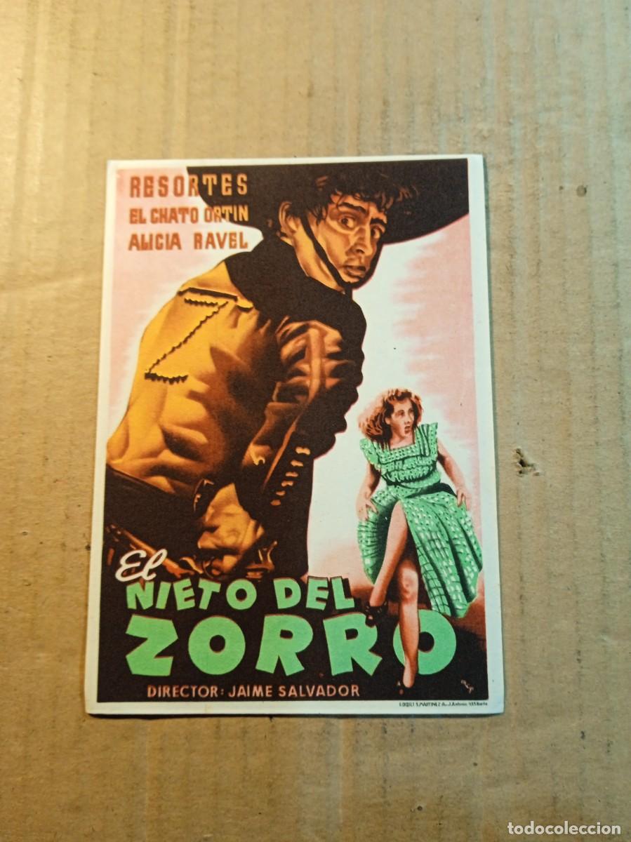  Flyers Publicitaires de films Anciens: FOLLETO DE MANO SIN PUBLCIDAD EL NIETO DE ZORRO