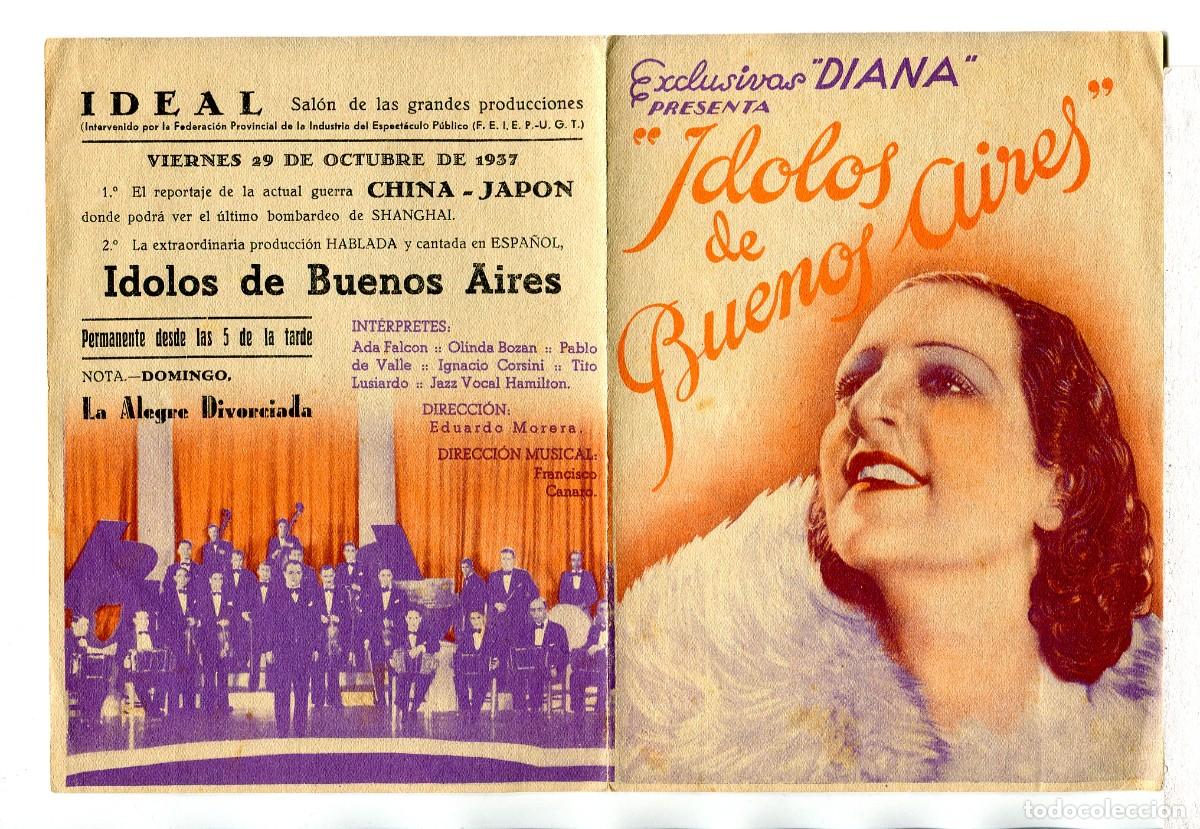 Cine: EL &Iacute;DOLOS DE BUENOS AIRES, con Ada Falc&oacute;n. - Foto 1