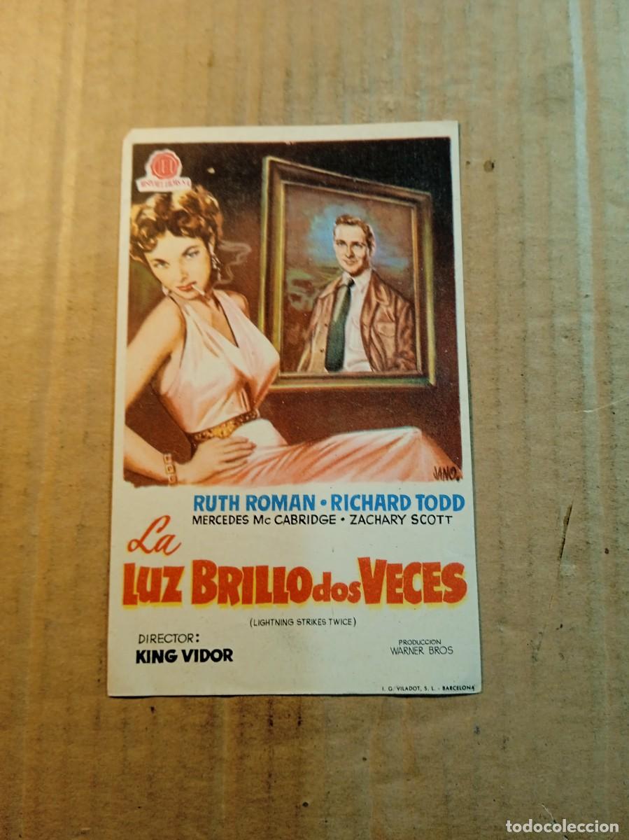  Flyers Publicitaires de films Anciens: FOLLETO DE MANO SIN PUBLICIDA LA LUZ BRILLO DOS VECES