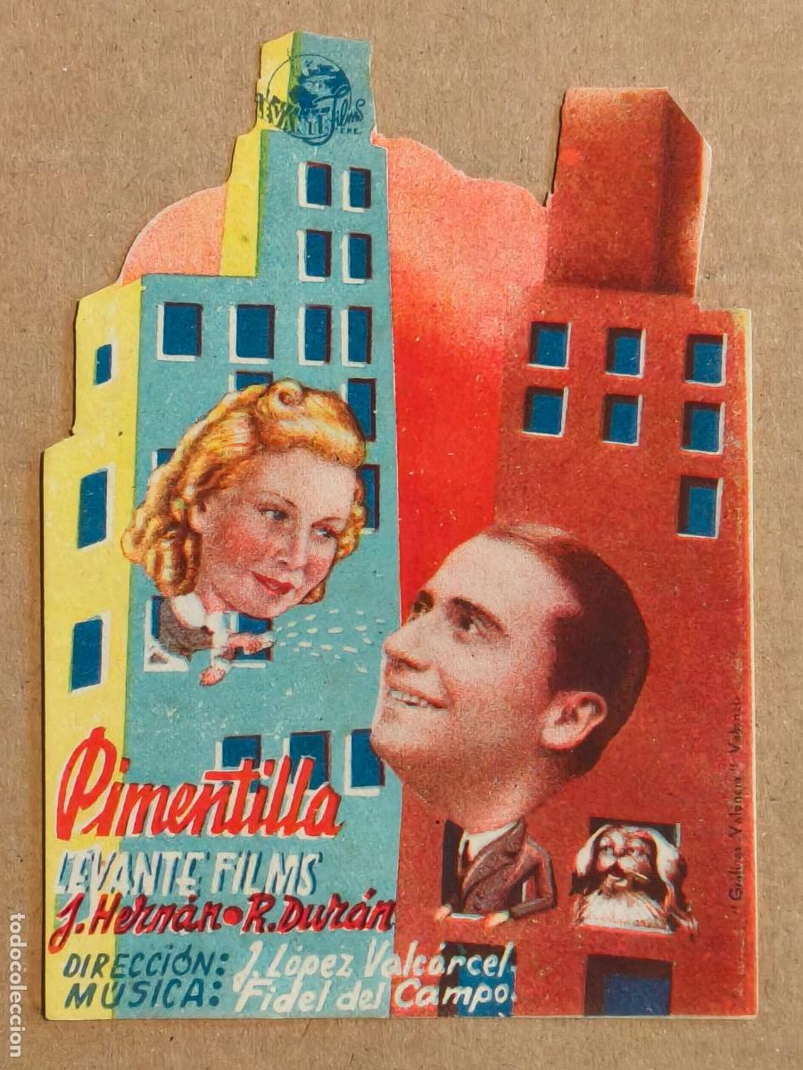 Cine: PIMENTILLA PROGRAMA DE CINE TROQUELADO 1941