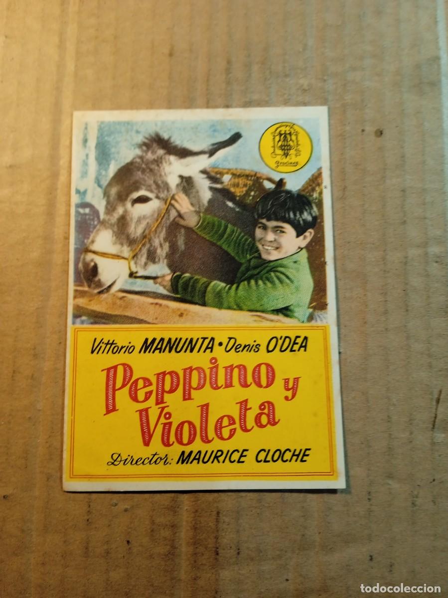 Folhetos de m&atilde;o de filmes antigos de cinema: FOLLETO DE MANO SIN PUBLICIDAD PEPPINO Y VIOLETA