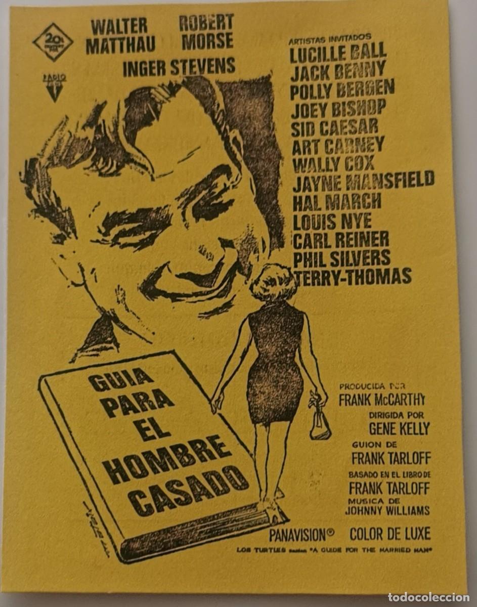  Flyers Publicitaires de films Anciens: GUIA PARA EL HOMBRE CASADO, LOCAL CON PUBLICIDAD