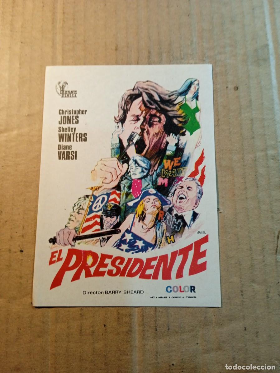 Cine: FOLLETO DE MANO SIN PUBLICIDAD EL PRESIDENTE