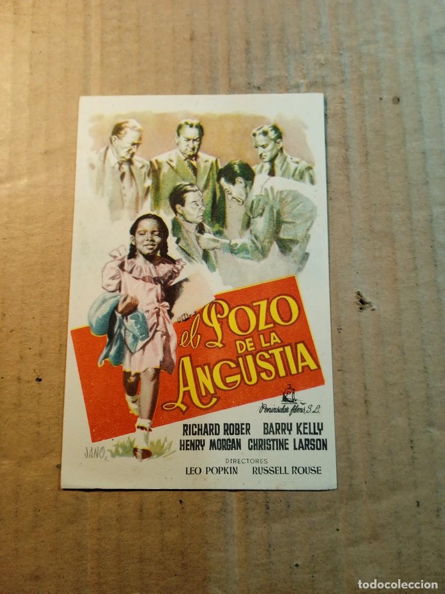 Cine: FOLLETO DE MANO SIN PUBLICIDAD POZO DE LA ANGUSTIA