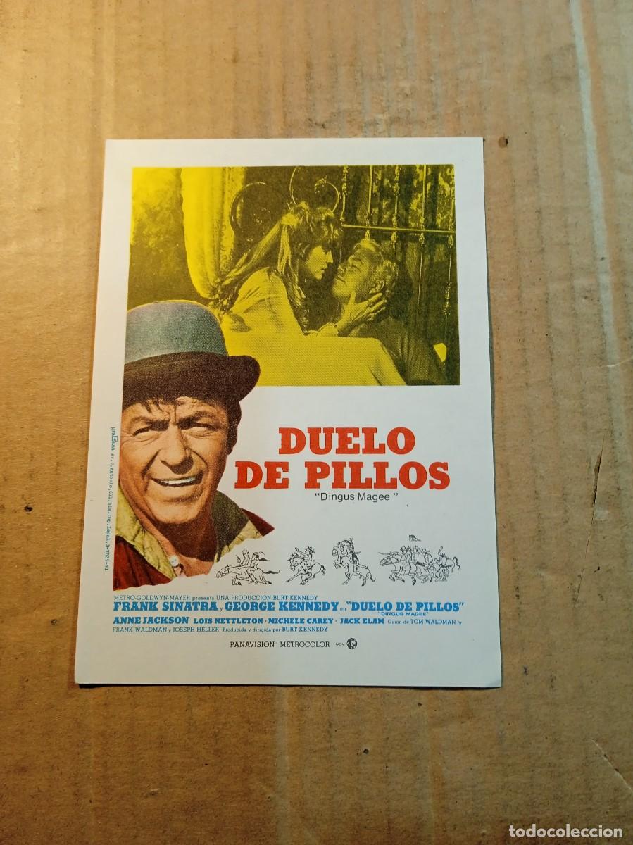 Cine: FOLLETO DE MANO SIN PUBLICIDAD DUELO DE PILLOS