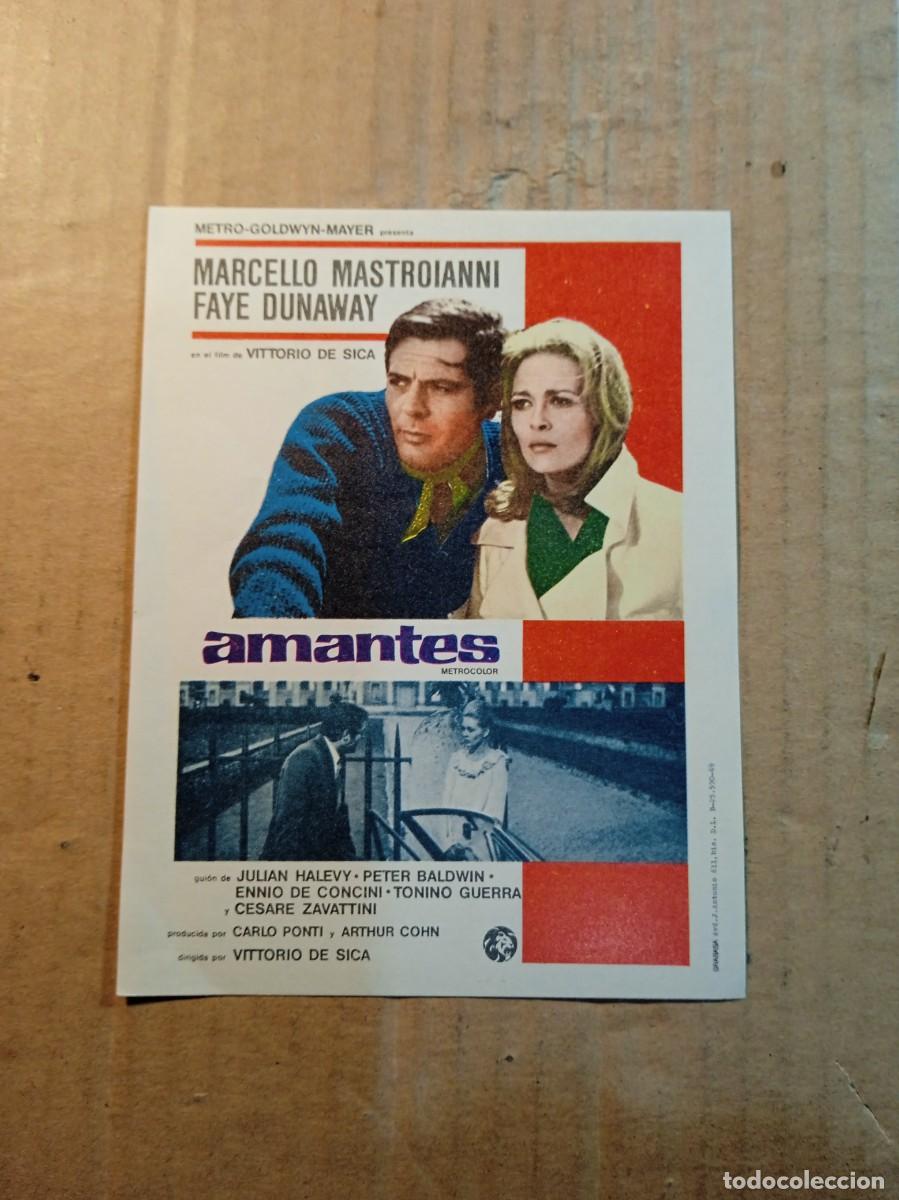  Flyers Publicitaires de films Anciens: FOLLETO DE MANO SIN PUBLICIDAD AMANTES