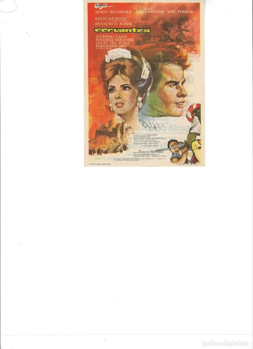 Kino: CERVANTES FOLLETO CON PUBLICIDAD