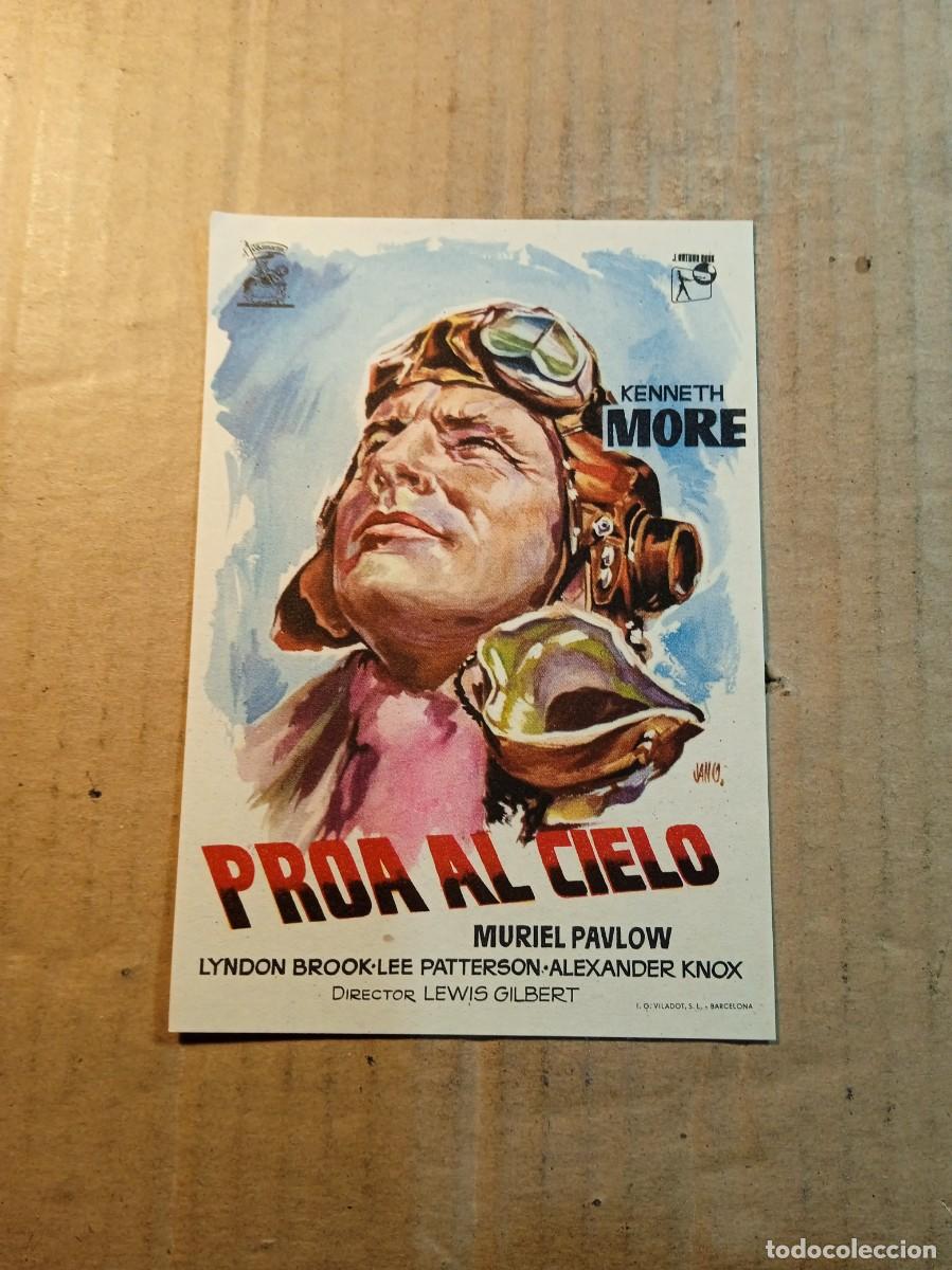  Flyers Publicitaires de films Anciens: FOLLETO DE MANO SIN PUBLICIDAD PROA AL CIELO