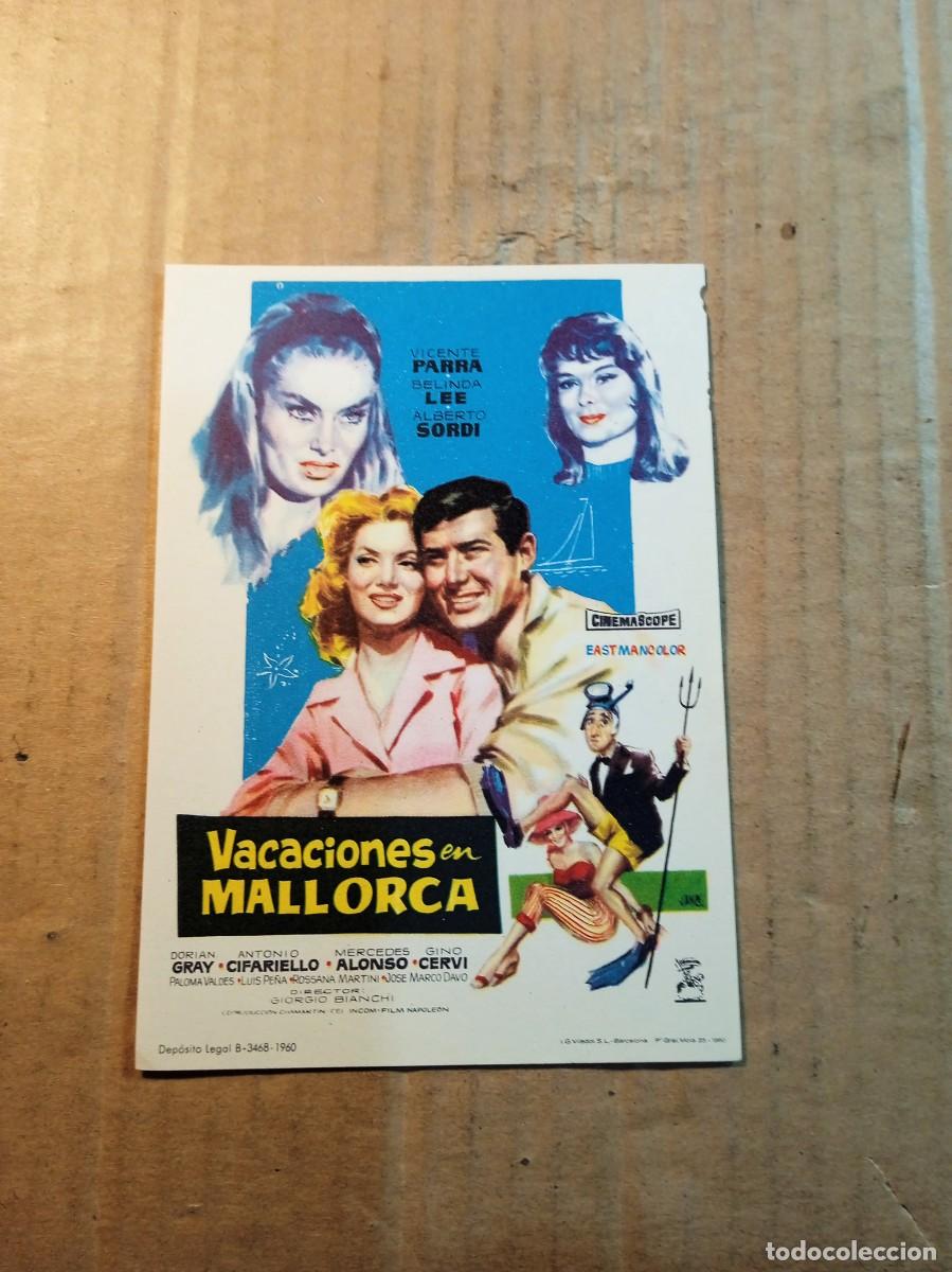 Cine: FOLLETO DE MANO SIN PUBLICIDAD VACACIONES EN MALLORCA