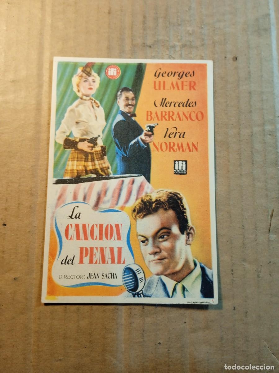 Kino: FOLLETO DE MANO SIN PUBLICIDAD LA CANCION DEL PENAL