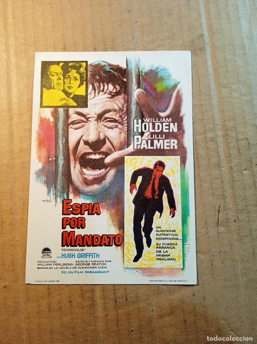  Flyers Publicitaires de films Anciens: FOLLETO DE MANO SIN PUBLICIDAD ESPIA POR MANDATO