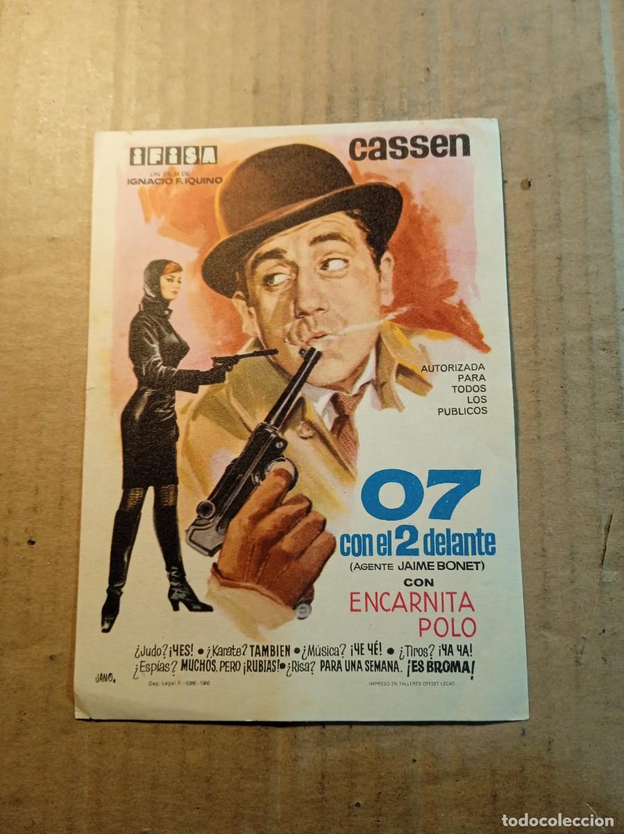 Cine: FOLLETO DE MANO SIN PUBLICIDAD 07 CON EL 2 DELANTE