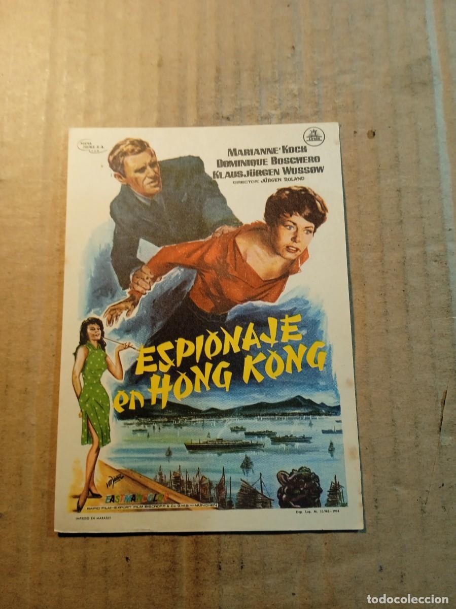 Flyers Publicitaires de films Anciens: FOLLETO DE MANO SIN PUBLICIDAD ESPIONAJE DE HONG KONG