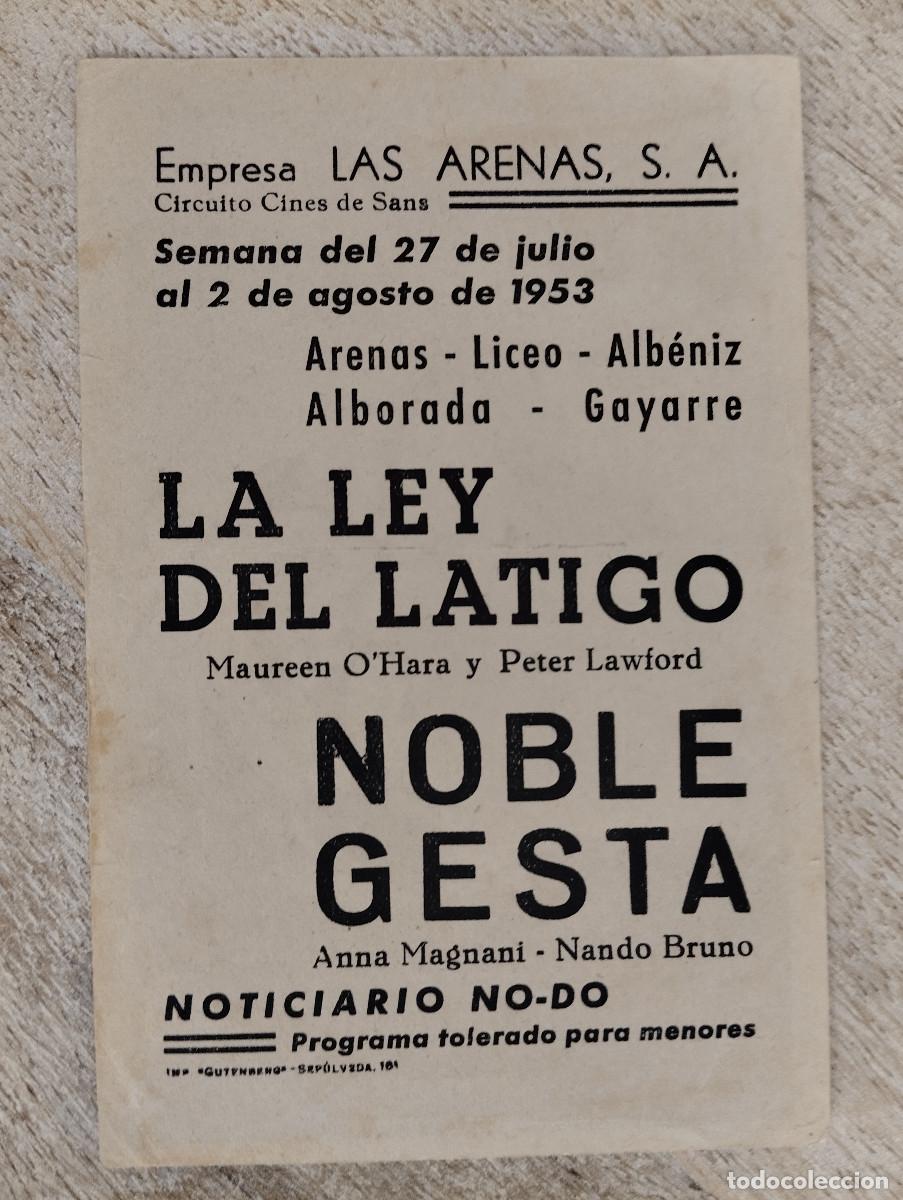 Cine: KST - PROGRAMA CINE LA LEY DEL LATIGO LAS ARENAS - Foto 2