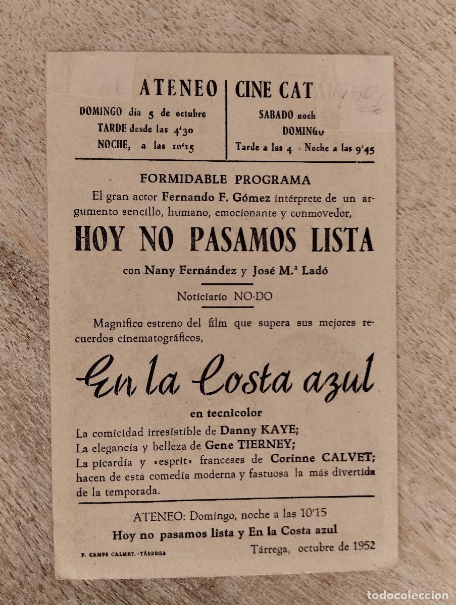 Cine: KST - PROGRAMA CINE EN LA COSTA AZUL ATENEO TARREGA - Foto 2