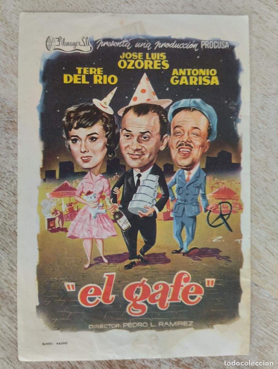 Folhetos de m&atilde;o de filmes antigos de cinema: KST - PROGRAMA CINE EL GAFE CINE IMPERIAL MURCIA