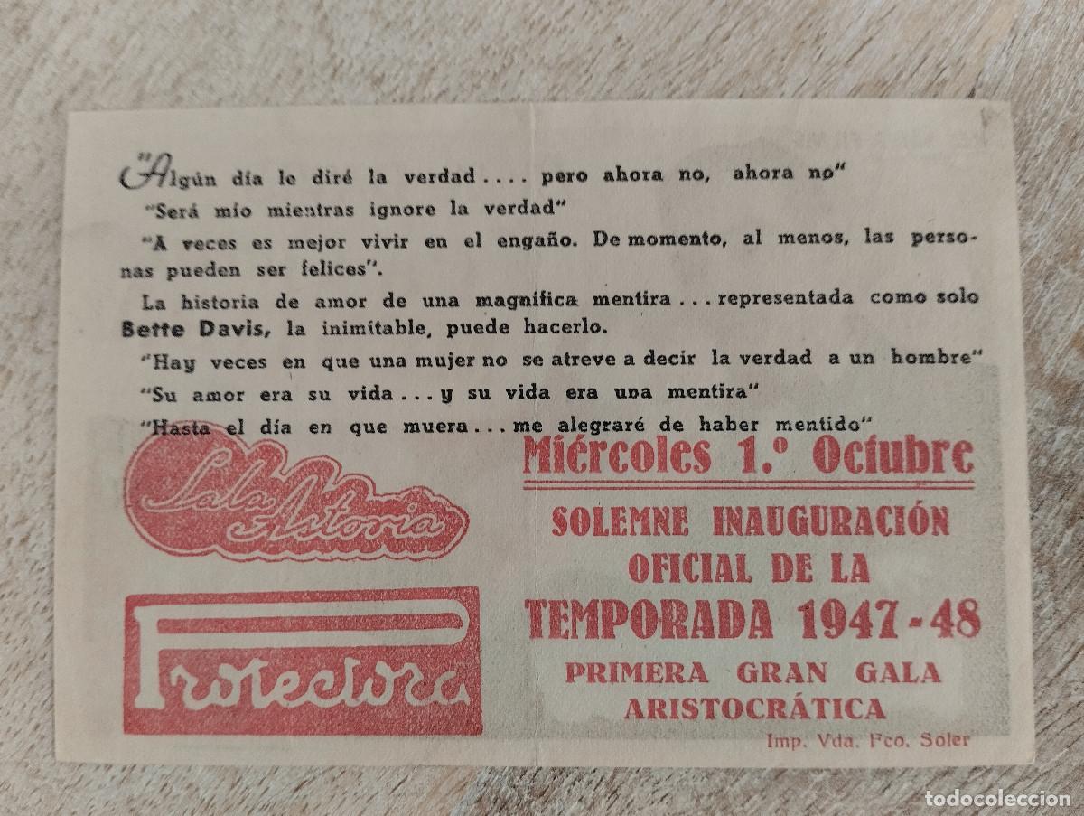Cine: KST - PROGRAMA CINE LA GRAN MENTIRA SALA ASTORIA - Foto 2