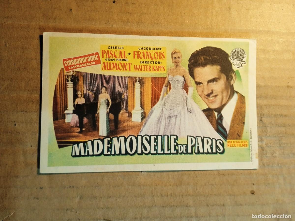 Cine: FOLLETO DE MANO SIN PUBLICIDAD MADEMOISELLE DE PARIS