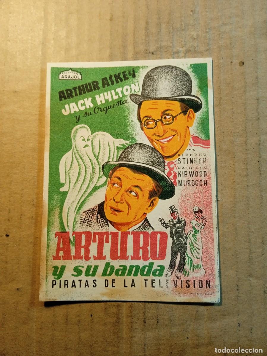 Kino: FOLLETO DE MANO SIN PUBLICIDAD ARTURO Y SU BANDA PIRATAS DE LA TELEVISION