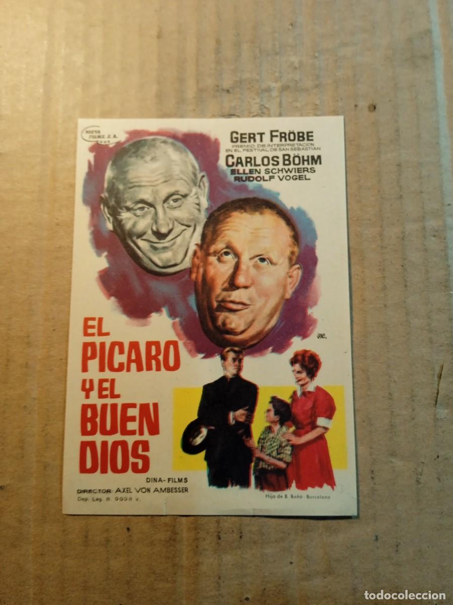 Cine: FOLLETO DE MANO SIN PUBLICIDAD EL PICARO Y EL BUEN DIOS