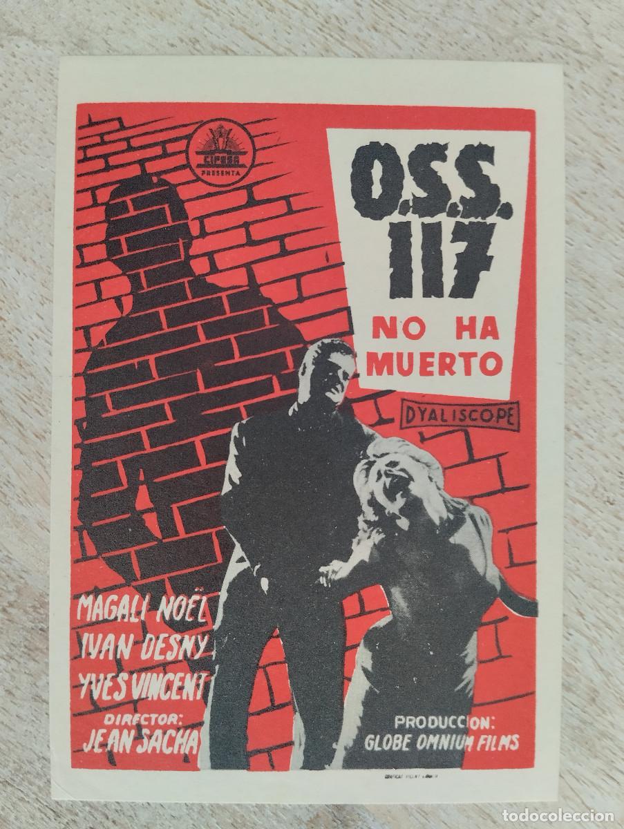 Folhetos de m&atilde;o de filmes antigos de cinema: KST - PROGRAMA CINE O.S.S. 117 NO HA MUERTO TEATRO CARRION