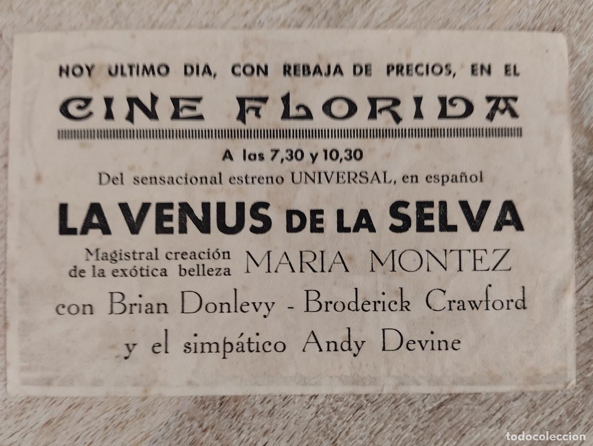 Cine: KST - PROGRAMA CINE LA VENUS DE LA SELVA CINE FLORIDA - Foto 2