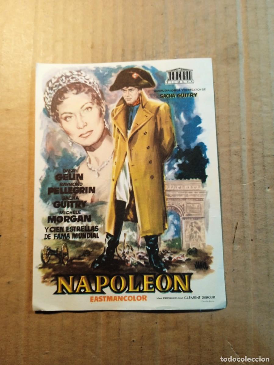  Flyers Publicitaires de films Anciens: FOLLETO DE MANO SIN PUBLICIDAD NAPOLEON