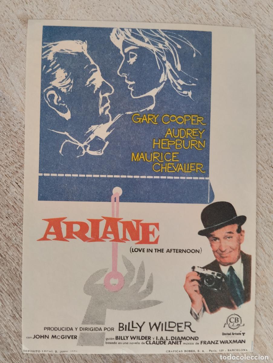 Folhetos de m&atilde;o de filmes antigos de cinema: KST - PROGRAMA CINE ARIANE