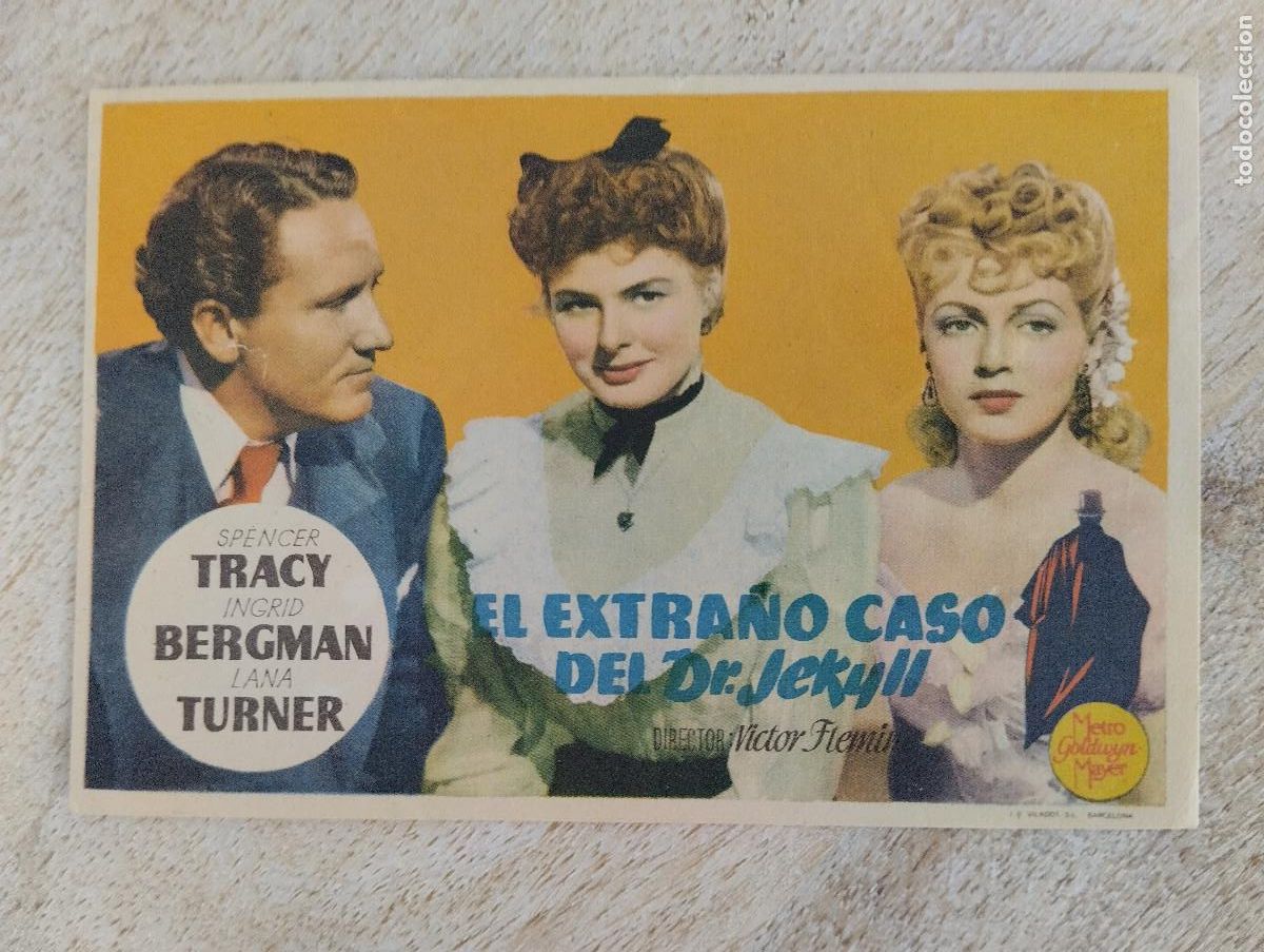Flyers Publicitaires de Films Anciens: KST - PROGRAMA CINE EL EXTRA&Ntilde;O CASO DEL DR. JECKYLL