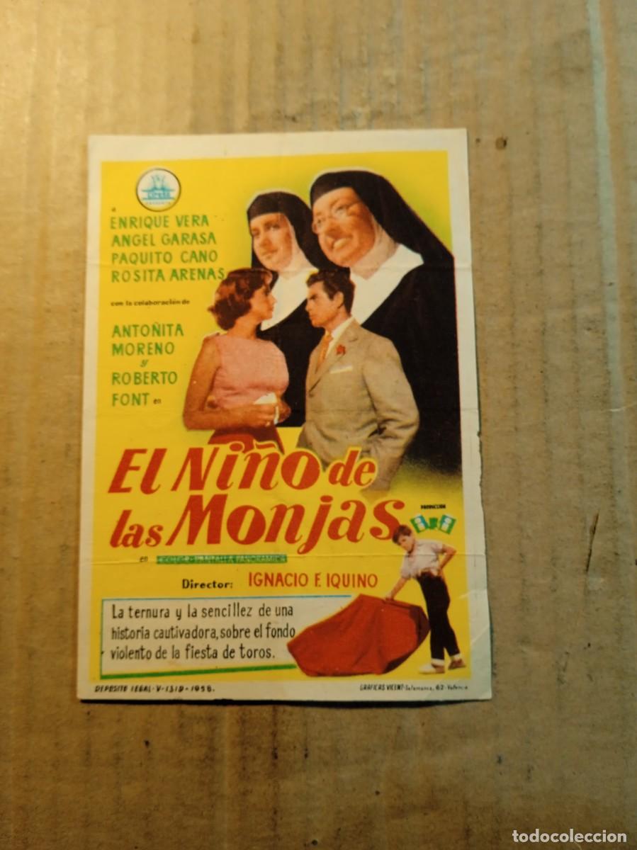 Cine: FOLLETO DE MANO SIN PUBLICIDAD EL NI&Ntilde;O DE LAS MONJAS