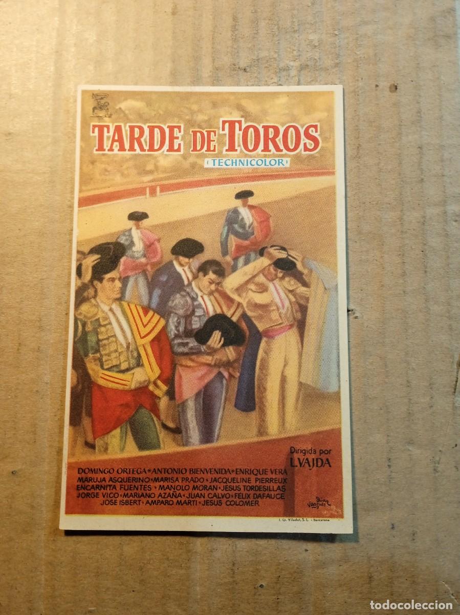Cine: FOLLETO DE MANO SIN PUBLICIDAD TARDE DE TOROS