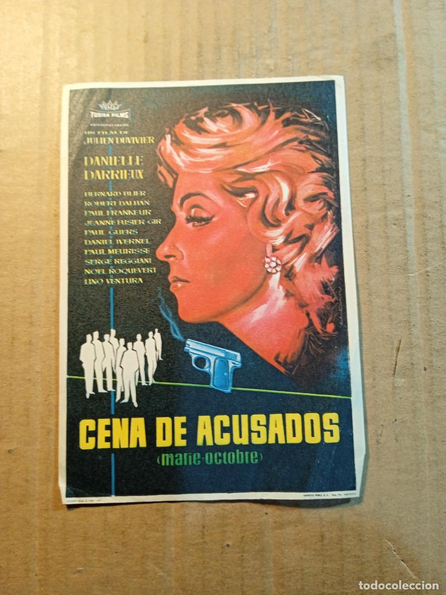 Kino: FOLLETO DE MANO SIN PUBLICIDAD CENA DE ACUSADOS