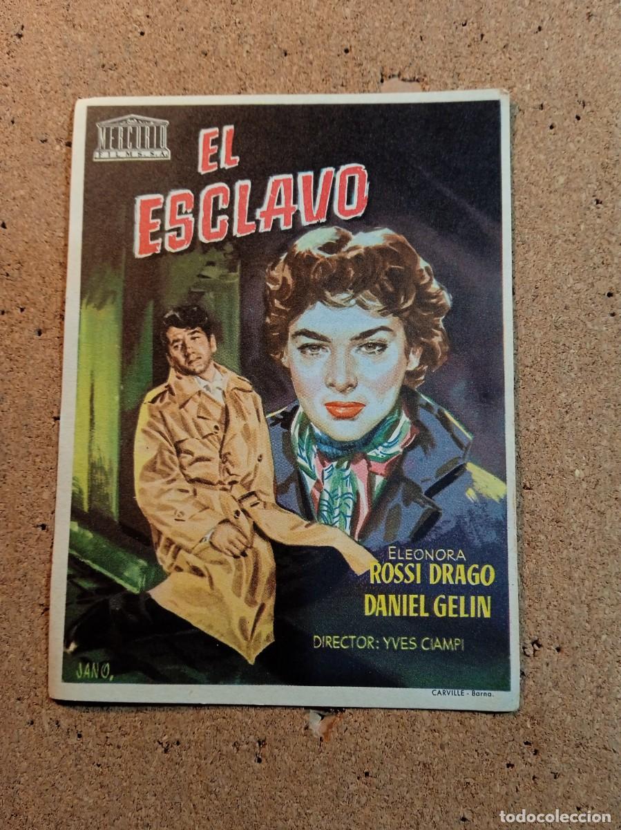  Flyers Publicitaires de films Anciens: FOLLETO DE MANO SIN PUBLICIDAD EL ESCLAVO