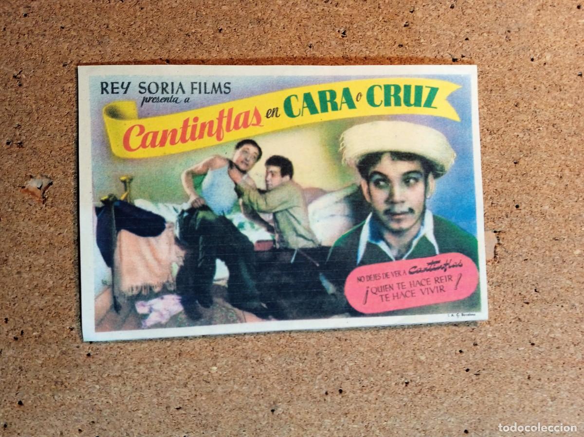 Cine: FOLLETO DE MANO SIN PUBLICIDAD CANTINFLAS EN CARA O CRUZ
