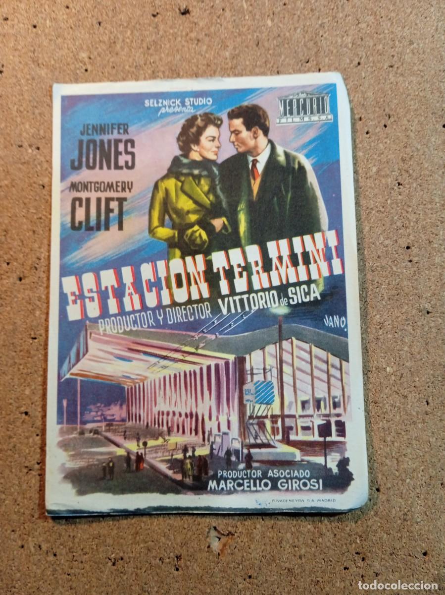 Folhetos de m&atilde;o de filmes antigos de cinema: FOLLETO DE MANO SIN PUBLICIDAD ESTACION TERMINI