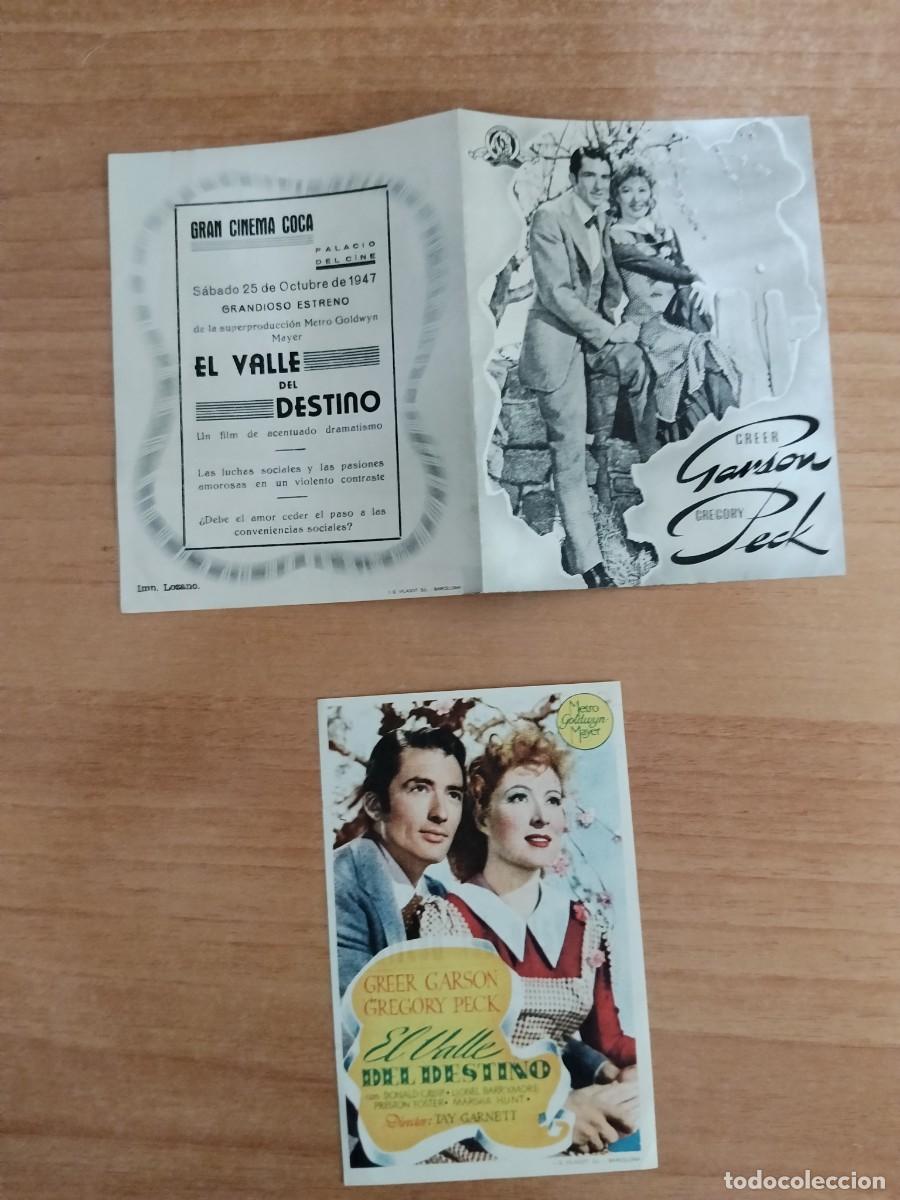  Flyers Publicitaires de films Anciens: ROSA-PROGRAMA DE CINE --EL VALLE DEL DESTINO