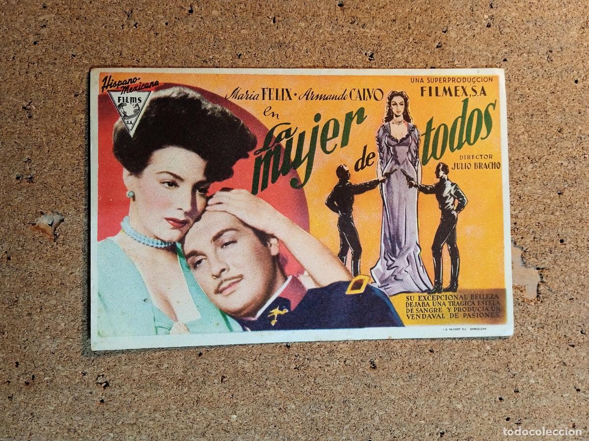 Cine: FOLLETO DE MANO SIN PUBLICIDAD LA MUJER DE TODOS