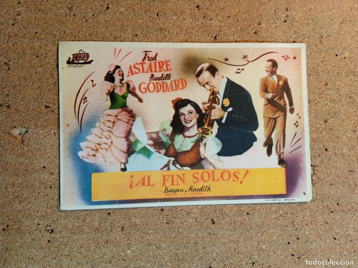  Flyers Publicitaires de films Anciens: FOLLETO DE MANO SIN PUBLICIDAD AL FIN SOLOS