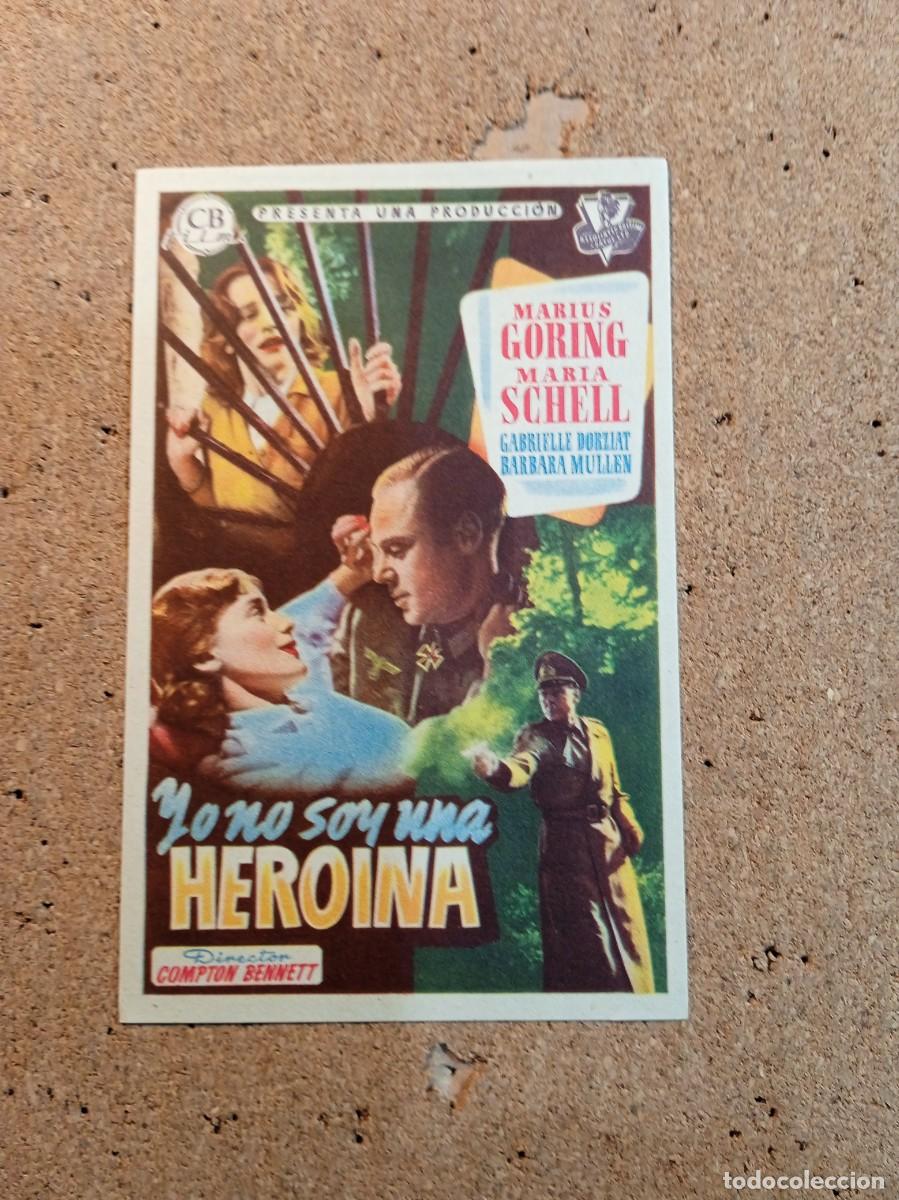 Cine: FOLLETO DE MANO SIN PUBLICIDAD YO NO SOY UNA HEROINA