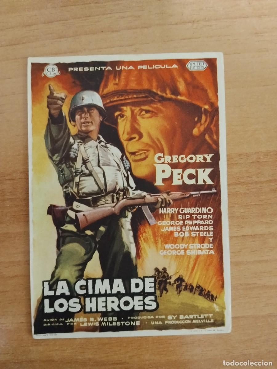  Flyers Publicitaires de films Anciens: ROSA-PROGRAMA DE CINE ---LA CIMA DE LOS HEROES