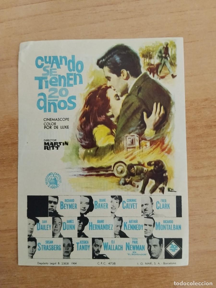  Flyers Publicitaires de films Anciens: ROSA-PROGRAMA DE CINE ---CUANDO SE TIENEN 20 A&Ntilde;OS CT